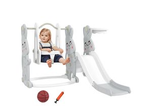 4255826886987 - AIYAPLAY Kinderschaukel & Kinderrutsche Set Kunststoff