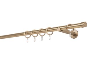 4066866111867 - Gardinenstange MYDECO 20mm Cap Wandträger 12 cm Gardinenstangen Gr L 180 cm 1 läufig grau (messingfarben) Gardinenstangen Wandmontage 4066866111867 - Gardinenstange MYDECO 20mm Cap Wandträger 12 cm Gardinenstangen Gr L 180 cm 1 läufig grau (messingfarben) Gardinenstangen Wandmontage