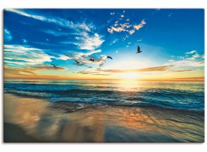 4058661454294 - Wandbild ARTLAND Strand Möwen Meer Sonnenuntergang Bilder Gr B H 90 cm x 60 cm Leinwandbild Sonnenaufgang & -untergang 1 St blau Bild Kunstdruck Kunstdrucke Bilder als Alubild Leinwandbild Wandaufkleber oder Poster in versch Größen 4058661454294 - Wandbild ARTLAND Strand Möwen Meer Sonnenuntergang Bilder Gr B H 90 cm x 60 cm Leinwandbild Sonnenaufgang & -untergang 1 St blau Bild Kunstdruck Kunstdrucke Bilder als Alubild Leinwandbild Wandaufkleber oder Poster in versch Größen