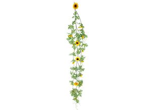 4019844784560 - Kunstblume IGEA Sonnenblumenranke gelb B16cm H125cm L6cm Obermaterial 80% Polyester 20% Kunststoff Kunstpflanzen Künstlich Sonnenblumen Girlande Reben Hochzeit Landhaus Blumenkette
