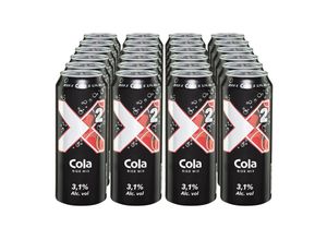 4102430088132 - X2 Cola Bier Mix 31 % vol 05 Liter Dose 24er Pack
