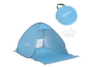 4250871239252 - Pop-Up Zelt für 2 Personen 150 x 200 x 115 cm (LxBxH) Pop Up Zelt Multifunktionszelt Sonnenschutz Zelt
