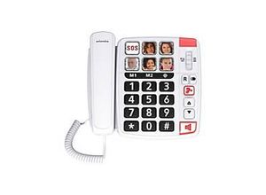 3700601418644 - SwissVoice Xtra 1110 Schnurgebundenes Seniorentelefon Foto-Tasten Freisprechen inkl Notrufsender Wahlwiederholung Weiß 3700601418644 - SwissVoice Xtra 1110 Schnurgebundenes Seniorentelefon Foto-Tasten Freisprechen inkl Notrufsender Wahlwiederholung Weiß