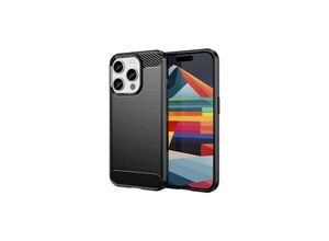 4066914394730 - Hülle Handy Schutz für Apple iPhone 15 Pro Case Cover Tasche Etuis Carbon Bumper