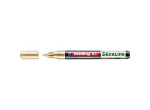 4057305072603 - Lackmarker 51 EcoLine Schreibfarbe Gold Rundspitze Strichstärke 1-2 mm mit Kappe wasserbasiert nachfüllbar 10 Stück