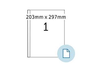 4008705581011 - Blattetiketten HERMA 58101 permanenthaftend besonders stark haftend wetterfest bedruckbar B 203 x H 297 mm PE-Folie weiß 250 Stück 250 Blatt