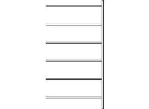 4052941935282 - Fachbodenregal SSI Schäfer R3000 Anbauregal 6 lackierte Böden Tiefe 600 mm Fachlast 250 kg B 1315 x H 2490 mm