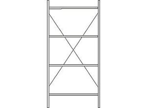 4052941103278 - Grundregal 4 Böden H 2278 x B 1055 x T 300 mm lackiert 4052941103278 - Grundregal 4 Böden H 2278 x B 1055 x T 300 mm lackiert