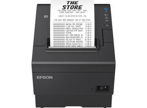 8715946697093 - TM-T88VII (112) USB Eth Serial PS Buzz Black Receipt printer - Einfarbig - Thermal Inkjet