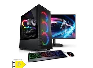 4260185621193 - PC Set Gaming mit 27 Zoll TFT Speed V AMD Ryzen 5 5500 32GB DDR4 NVIDIA RTX 3050 8 GB 2TB SSD WLAN Windows 11