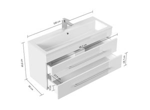 4251982676547 - POSSEIK Waschbecken mit Unterschrank PORTUS SLIMLINE 1000 eiche gold 1000 x 360 x 496 cm 4251982676547 - POSSEIK Waschbecken mit Unterschrank PORTUS SLIMLINE 1000 eiche gold 1000 x 360 x 496 cm