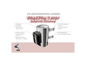 4010090011684 - Karibu 68 mm Sauna Ida 1-3 inkl Ofen 36 kW integrierte Steuerung in versch Größen