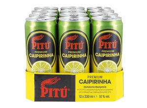 4000269003367 - Pitu Premium Caipirinha Mixgetränk 100 % vol 033 Liter 12er Pack