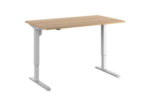 4061753259820 - eurokraft basic Schreibtisch Venla elektrisch höhenverstellbar gerade BxT 1400 x 800 mm Buche weiß 4061753259820 - eurokraft basic Schreibtisch Venla elektrisch höhenverstellbar gerade BxT 1400 x 800 mm Buche weiß