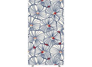 3660141945270 - EasyScreen Trennwand easyScreen HxT 1740 x 390 mm mit Fotomotiv Modell Bouquet schwarz Breite 940 mm