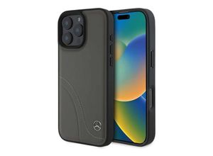 3666339312459 - Apple iPhone 16 Pro Max Hardcase MB Curved Stitches Leather