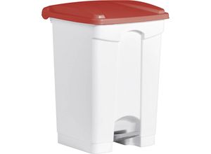 4012086080032 - helit Treteimer the step 45 Liter Hochwertiger Tretabfallbehälter aus stoßfestem Kunststoff Farbe rot
