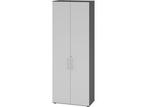 4032062305652 - eurokraft pro Büroschrank 5 Fachböden 6 Ordnerhöhen graphit   lichtgrau