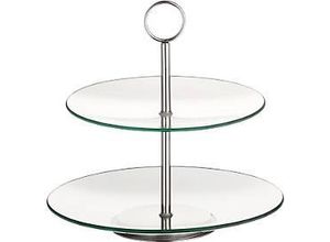 4007796048113 - ESMEYER Cookie 2-stufige Glas-Etagere Ø 25 21 cm H 27 cm transparent im Geschenkkarton spülmaschinengeeignet