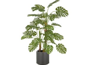4064118352556 - Kunstpflanze CREATIV GREEN Split Philodendron grün H100cm Kunststoff Kunstpflanzen mit naturgetreuer Gestaltung