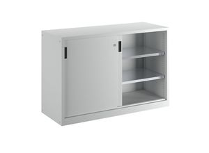 4047417511626 - LISTA Schiebetürschrank HxB 1000 x 1500 mm Trennwand Tiefe 580 mm lichtgrau RAL 7035 4047417511626 - LISTA Schiebetürschrank HxB 1000 x 1500 mm Trennwand Tiefe 580 mm lichtgrau RAL 7035