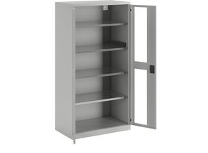 4047417510469 - LISTA Akku-Ladeschrank 4 Fachböden Sichtfenstertüren Energieleiste seitlich grau 4047417510469 - LISTA Akku-Ladeschrank 4 Fachböden Sichtfenstertüren Energieleiste seitlich grau