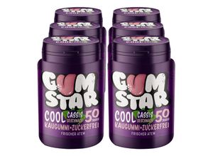 4316268688635 - Gumstar Cool Cassis Kaugummi 50 Stück 6er Pack 4316268688635 - Gumstar Cool Cassis Kaugummi 50 Stück 6er Pack