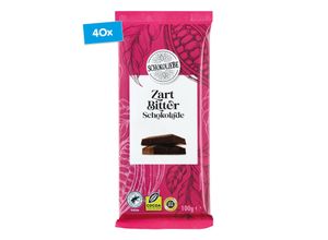 4316268674812 - Schokoliebe Zartbitter Schokolade 100 g 40er Pack