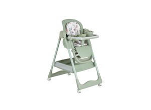 3801005153046 - Kinderhochstuhl Surprise faltbar Lätzchen Schüssel Löffel Gabel Räder Korb grün 3801005153046 - Kinderhochstuhl Surprise faltbar Lätzchen Schüssel Löffel Gabel Räder Korb grün