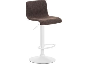 4255716332334 - Barhocker Hoover Stoff Mit Metall-Gestell I Barstuhl Mit Lehne Und Fußstütze I Höhenverstellbar Und Drehbar