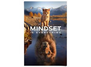 8714597671124 - Poster REINDERS Mindset is Everything bunt (farbe bild(er) mehrfarbig) B61cm H915cm T01cm Bilder Hobbyraum - Mehrfarbig - 150 gr Papier - Tiere - 61x915 cm