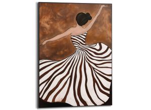 8714597681932 - Poster REINDERS Tanzende Dame braun (farbe bild(er) braun) B50cm H70cm T16cm Bilder Hobbyraum - Braun - MDF - Frauen - 50x70 cm
