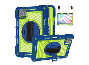 4255785165710 - Für Xiaomi Pad 7 7 Pro 360 Grad Rotation Hybrid PC Hülle Blau Grün 4255785165710 - Für Xiaomi Pad 7 7 Pro 360 Grad Rotation Hybrid PC Hülle Blau Grün