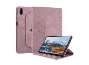 4255785142889 - Für Honor Pad X8a 11 Zoll 360 Grad Baum Motiv Kunstleder Tasche Pink 4255785142889 - Für Honor Pad X8a 11 Zoll 360 Grad Baum Motiv Kunstleder Tasche Pink