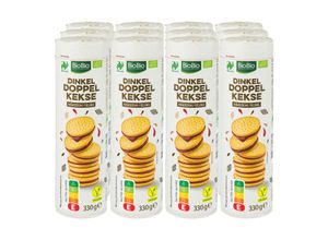 4316268701822 - BioBio Dinkel Doppelkeks Naturland 330 g 12er Pack