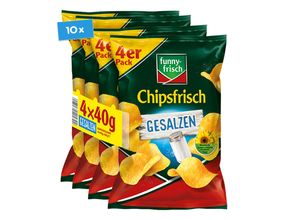 4003586052162 - Funny-Frisch Chipsfrisch gesalzen 160g 10er Pack 4003586052162 - Funny-Frisch Chipsfrisch gesalzen 160g 10er Pack