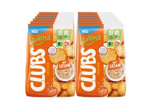 4018077009570 - Lorenz Party Clubs Knabberspaß Sesam 180g 12 Pack