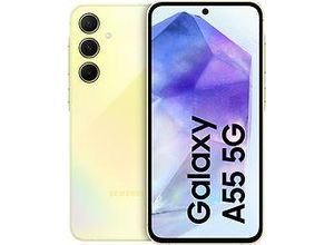 8806095467504 - SAMSUNG Smartphone Galaxy A55 5G 256GB Mobiltelefone gelb (zitrone) Smartphone Android Bestseller