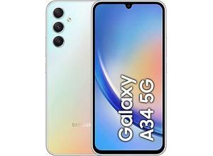 8806094889048 - SAMSUNG Smartphone Galaxy A34 5G 256GB Mobiltelefone Gr 256 GB 8 GB RAM silberfarben (silber) Smartphone Android