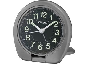 4517228839740 - Reisewecker SEIKO QHT018T grau Wecker Quarzwecker Wecker Reisewecker Schlafzimmer Snooze Beleuchtung