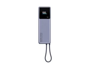 6941812743614 - 165W (Integrated Cable) Powerbank (Akku) - Grau - 10000 mAh