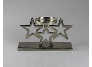 4056422266773 - Kerzenständer AM DESIGN aus Aluminium silber B12cm H24cm Aluminium Kerzenhalter BxH 12x24 cm 4056422266773 - Kerzenständer AM DESIGN aus Aluminium silber B12cm H24cm Aluminium Kerzenhalter BxH 12x24 cm