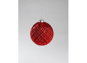 4056422490918 - Weihnachtsbaumkugel AM DESIGN aus Glas Ø 10 cm rot Ø10cm Glas Weihnachtsbaumkugeln 4er Set 4056422490918 - Weihnachtsbaumkugel AM DESIGN aus Glas Ø 10 cm rot Ø10cm Glas Weihnachtsbaumkugeln 4er Set
