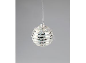 4056422495081 - Weihnachtsbaumkugel AM DESIGN aus Glas Ø 8 cm silber Ø8cm Glas Weihnachtsbaumkugeln 6er Set 4056422495081 - Weihnachtsbaumkugel AM DESIGN aus Glas Ø 8 cm silber Ø8cm Glas Weihnachtsbaumkugeln 6er Set