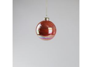 4056422492479 - Weihnachtsbaumkugel AM DESIGN aus Glas Ø 8 cm rosa (rosé) Ø8cm Glas Weihnachtsbaumkugeln 6er Set