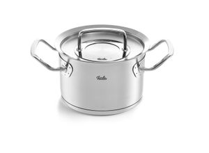 4009209379913 - Kochtopf ORIGINAL-PROFI COLLECTION® Edelstahl 18 10 (2-tlg) mit breitem Schüttrand Kaltmetallgriffen Made in Germany Induktion silberfarben