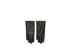 8721224276003 - Lederhandschuhe CALVIN KLEIN RAISED CK LEATHER GLOVE Damen Gr S schwarz Schafsleder unifarben Handschuhe Aus Schaf-Nappaleder 8721224276003 - Lederhandschuhe CALVIN KLEIN RAISED CK LEATHER GLOVE Damen Gr S schwarz Schafsleder unifarben Handschuhe Aus Schaf-Nappaleder