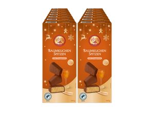 4316268708470 - Santa Claus in Town Baumkuchenspitzen Vollmilch mit Orangenlikör 150 g 14er Pack