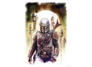4055065190469 - Bild KOMAR Mandalorian Impaler bunt (farbe bild(er) bunt) B30cm H40cm Papier Holz Bilder Wandbild zur Dekoration im Kinderzimmer - ohne Rahmen