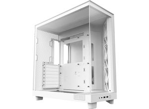 5056547204062 - NZXT H6 Flow Compact Dual Chamber with RGB - Matte White - Gehäuse - Miditower - Weiß